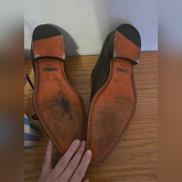 Mezlan Black Ostrich Dress Shoes - Picture 7 of 8